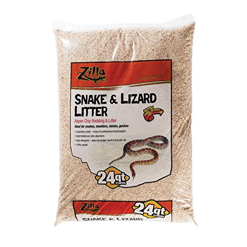 Zilla Lizard Litter Aspen Chip Bedding, 24 Quart